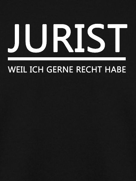 Jurist Spruch Geschenkidee