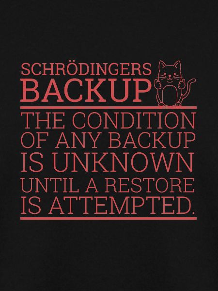 "Schrödingers Backup" | Computer, Admin