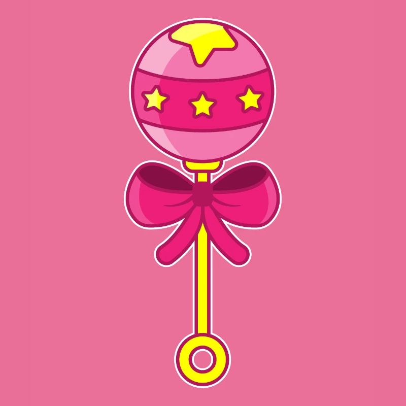 Rosa Baby-Rassel