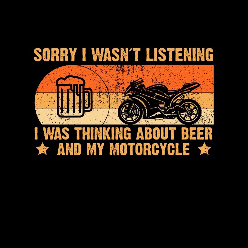 Moto biker et bière
