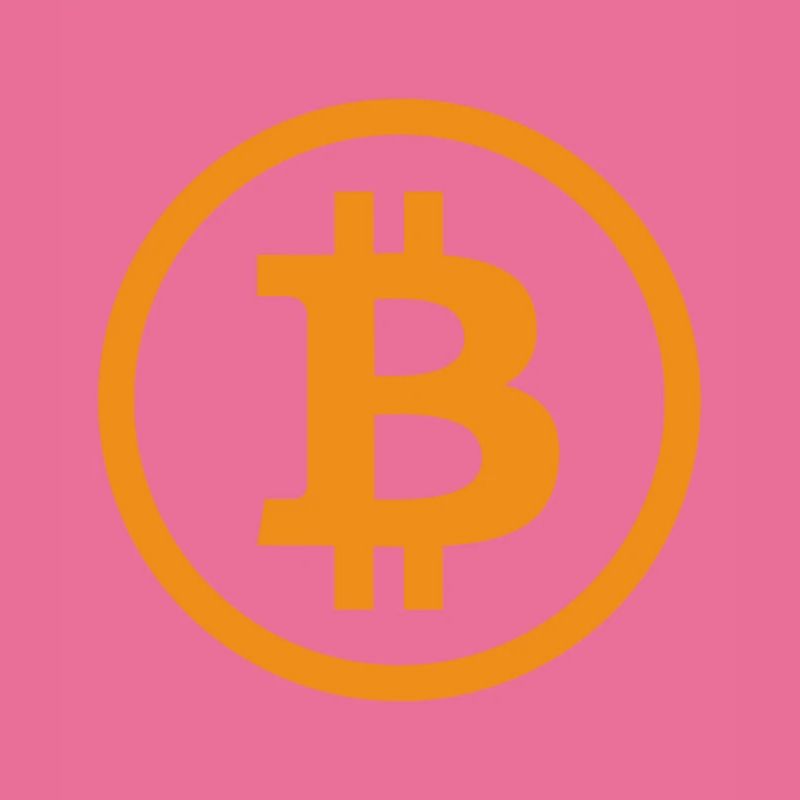 Bitcoin Logo Crypto Cryptocurrency Geschenk