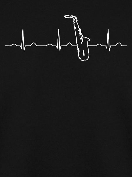 Funny heartbeat saxophone
