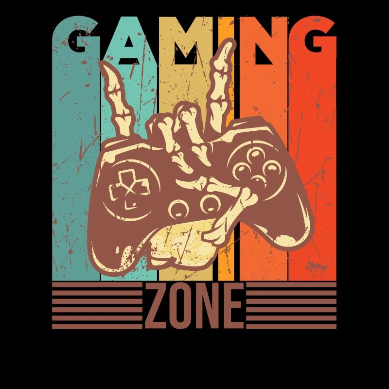 Lustiger Spruch Gaming Zone