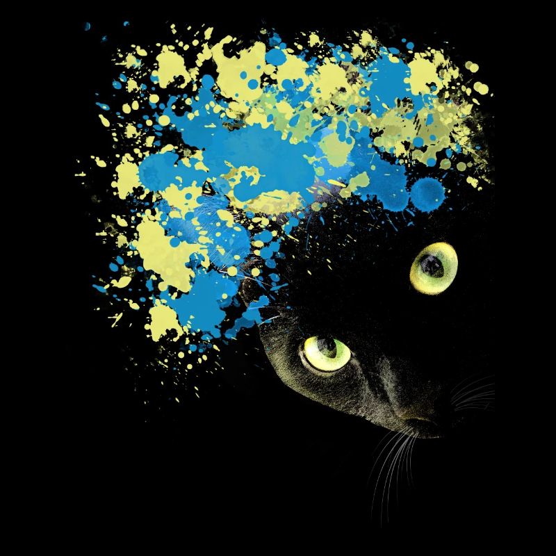 Black Cat Water Color