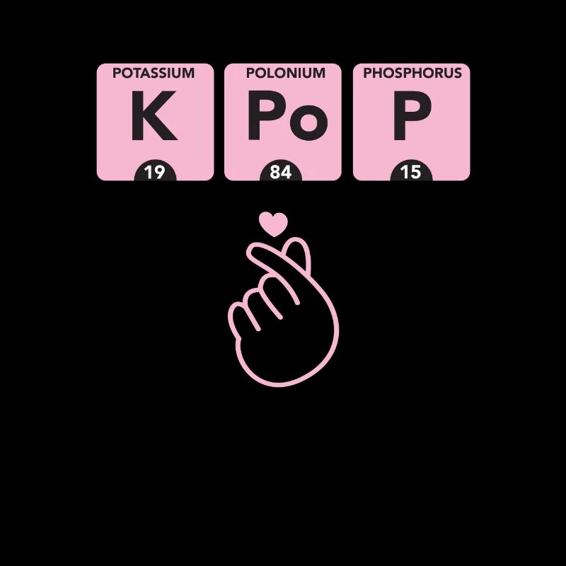 Periodic Table I Love K-Pop Hand Icon... K-Pop