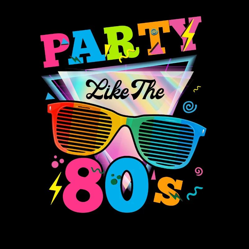Fête comme les années 80 drôle rétro 80