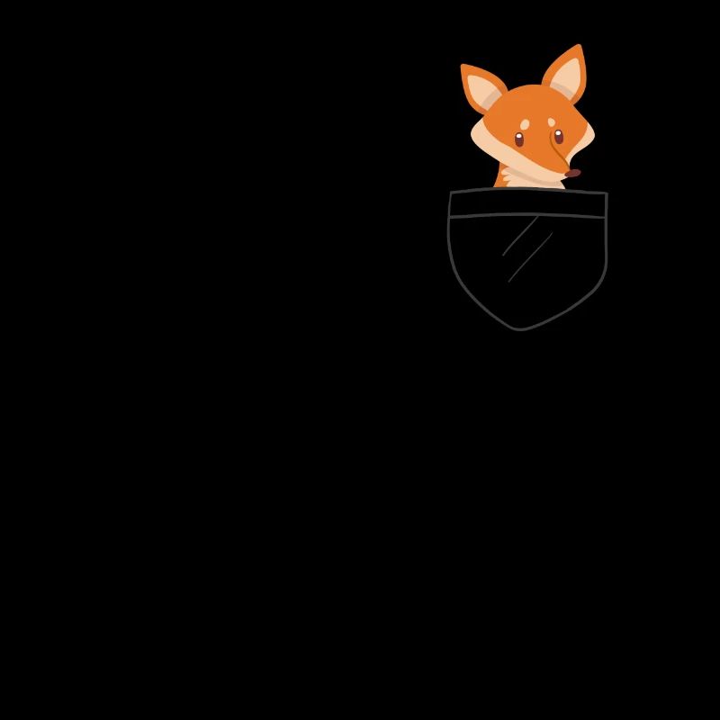 Fox in bag - Fox fan art fox lover -