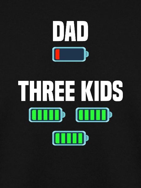 Dad und Drillinge