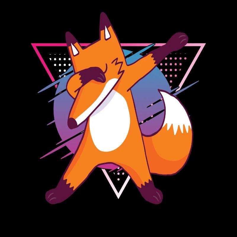 Kinder Fuchs Dabbing Fox Dab Fox in 90s