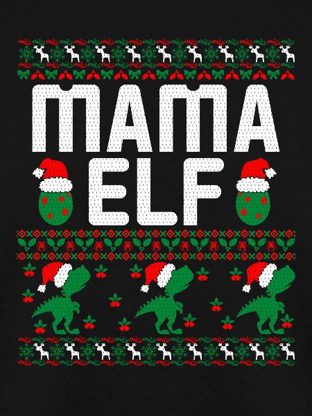 Mama Elf hässlicher Weihnachtspullover