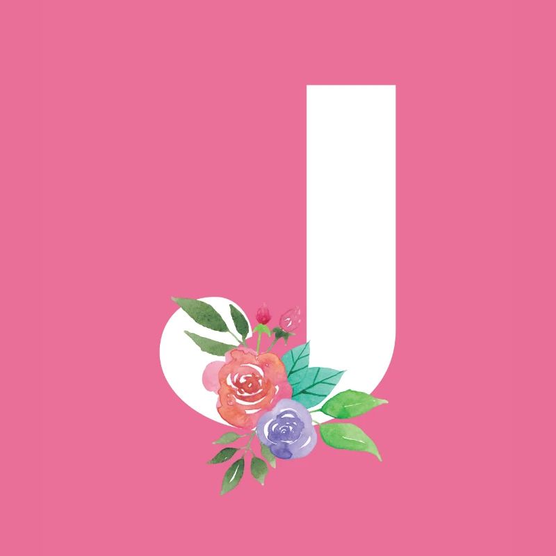 Letter J personalized gift alphabet first name Christmas