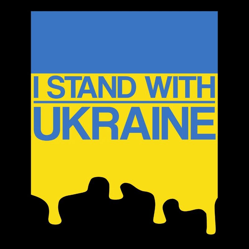 I Stand With Ukraine With Ukraine Support Ukrain