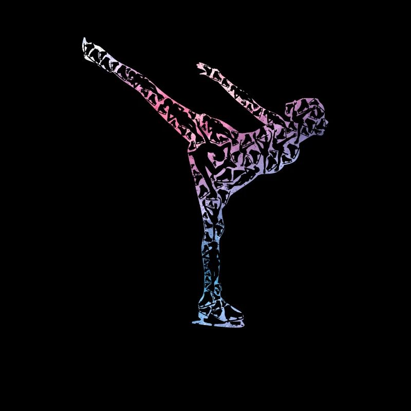 Eislaufen Eiskunstläuferin Silhouette Mädchen