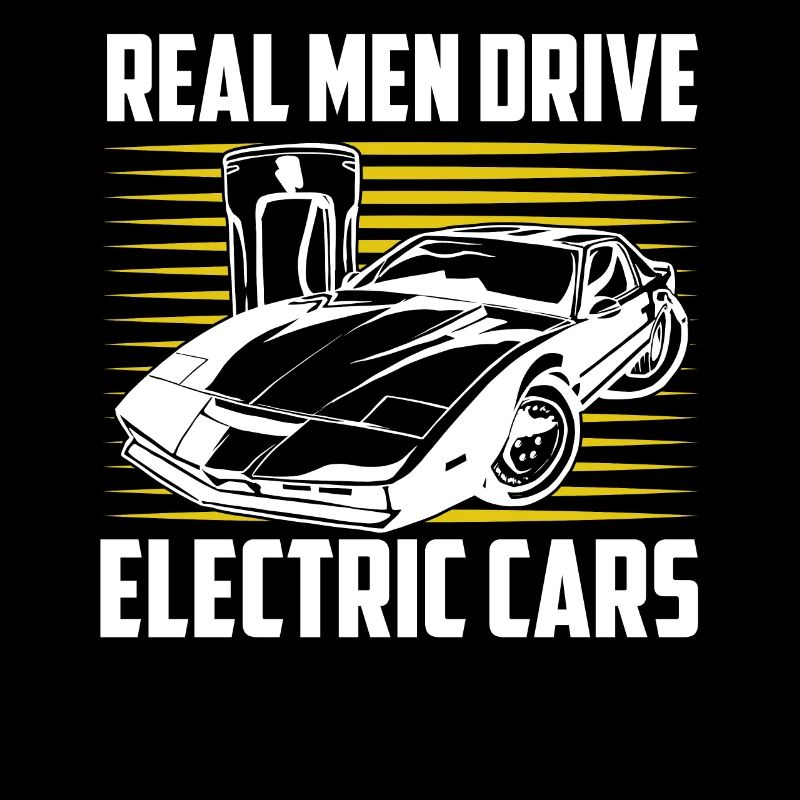 De vrais hommes conduisent des voitures électriques EV Car Driver Mobili