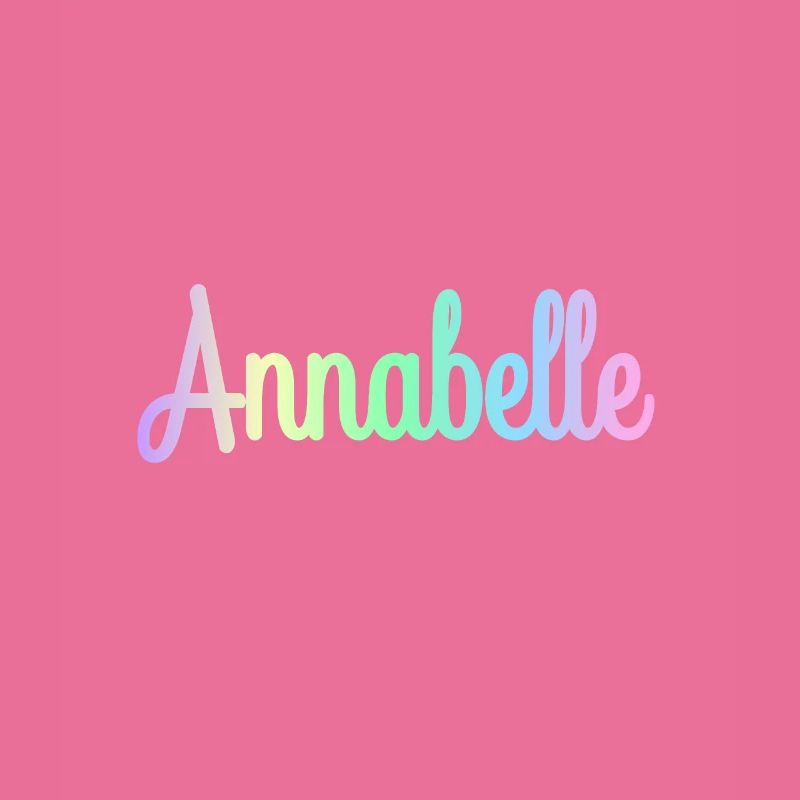 ANNABELLE Rainbow Cursive Minimaliste