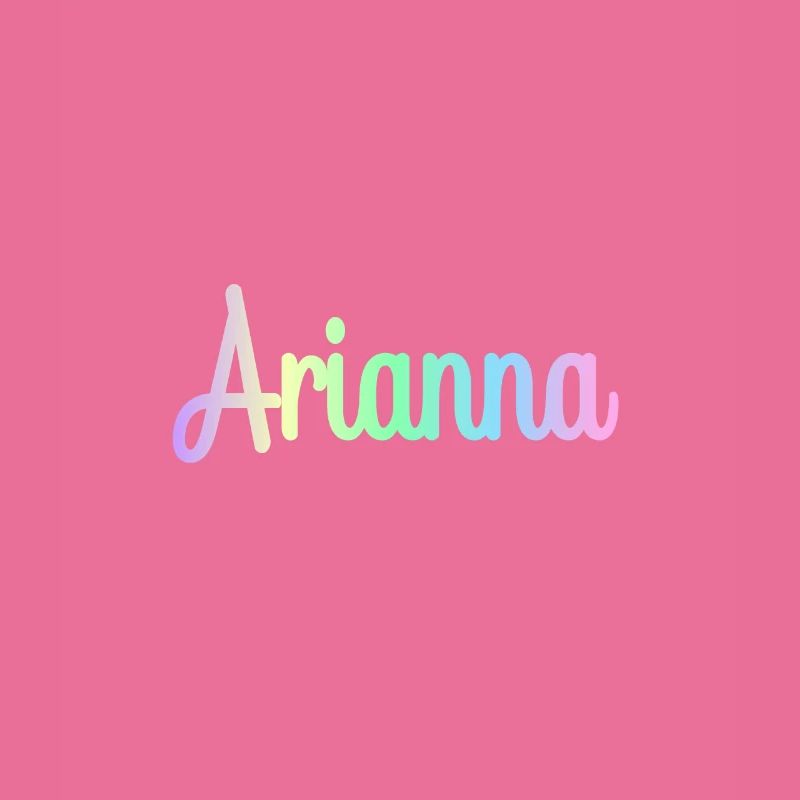 ARIANNA Rainbow Minimalist Cursive