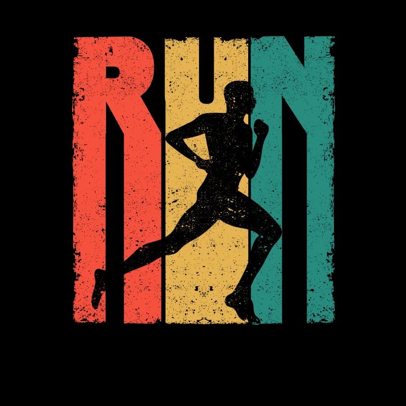 Running Retro Vintage Running Drôle Jogging Runner