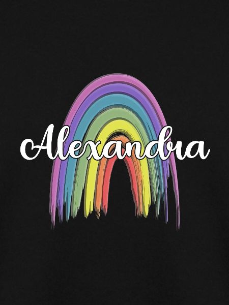 ALEXANDRA Rainbow Cursive