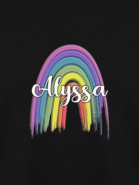 ALYSSA Rainbow Cursive