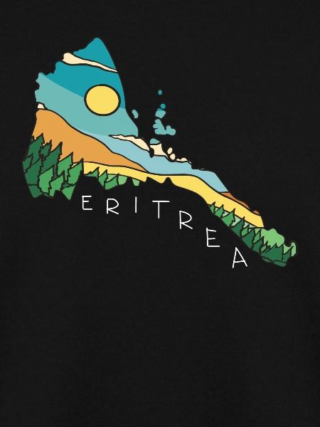Eritrea Landscape Map Art