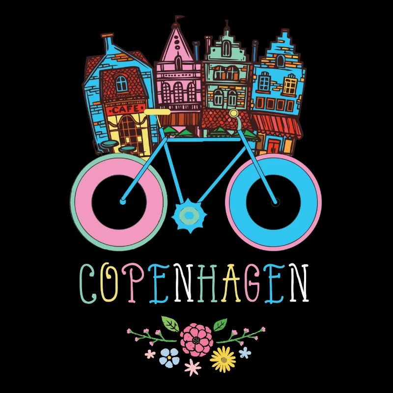 Floral Copenhague Danemark Souvenir danois