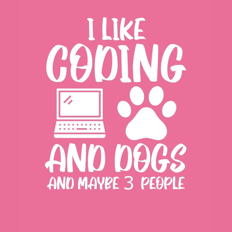 Coding und Hunde Programmierer Coder Entwickler