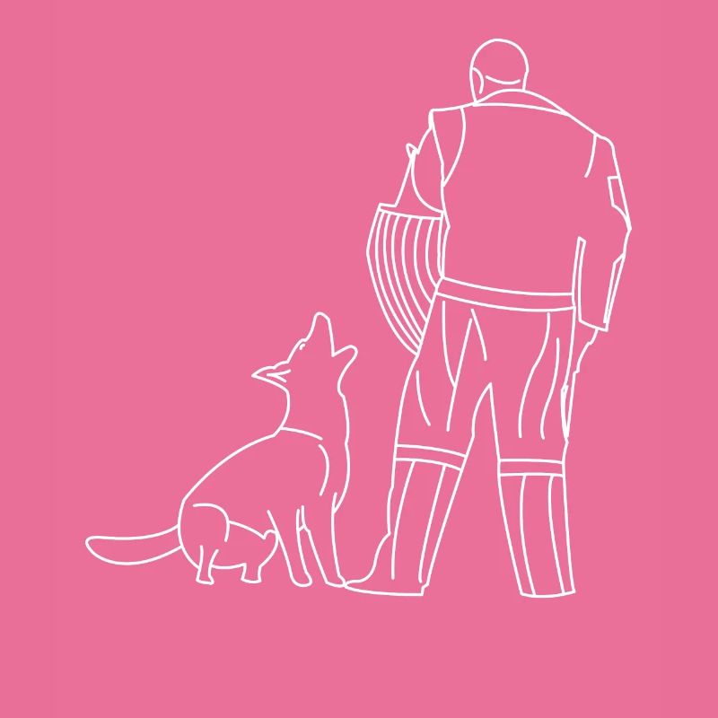 Chien de berger devant les aides Verbellen IGP
