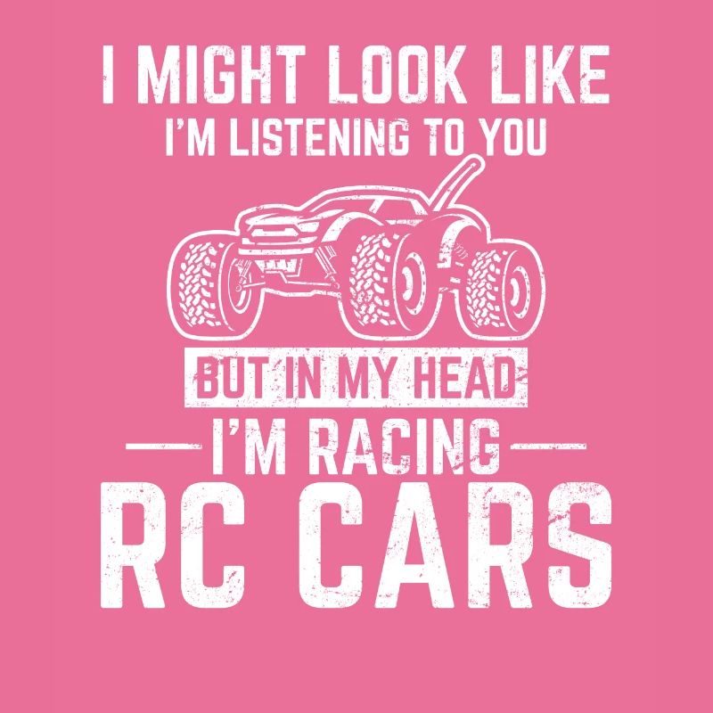Dans ma tête, je fais de la course de voitures RC drôle télécommande