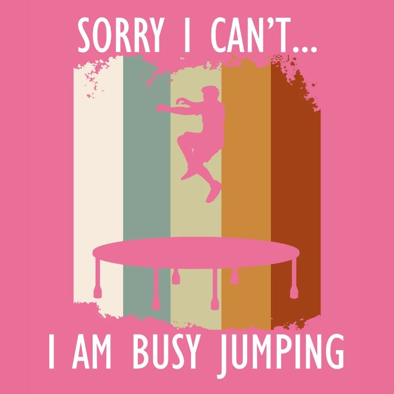 Beschäftigter Trampolin-Spring-Trampolinist