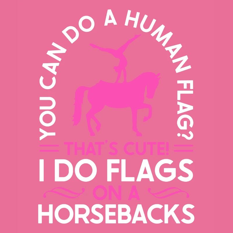 Voûter je fais des drapeaux à cheval