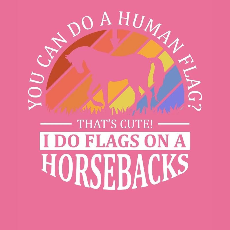 Voûter je fais des drapeaux à cheval