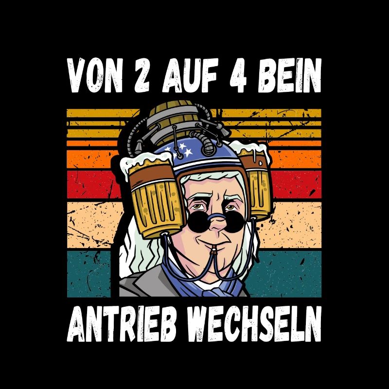 Von 2 auf 4 Bein Antrieb Wechseln Fun Trinkspruch
