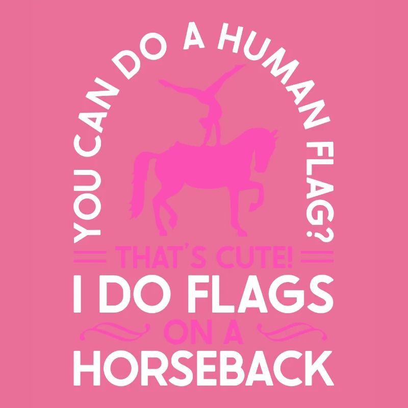 Voûter je fais des drapeaux à cheval