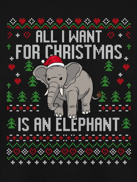 Weihnachten Elefanten Weihnachtspullover Elefant