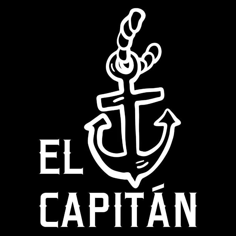 El Capitan Captain Capitán Bootsanker Segeldesign