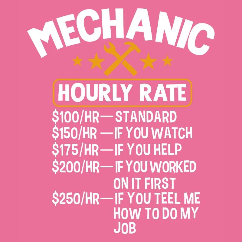 Mechanic hour rate Labour Engineer Auto