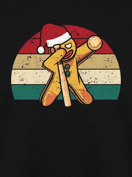 Dabbing Lebkuchenmann Weihnachtsmann Softball