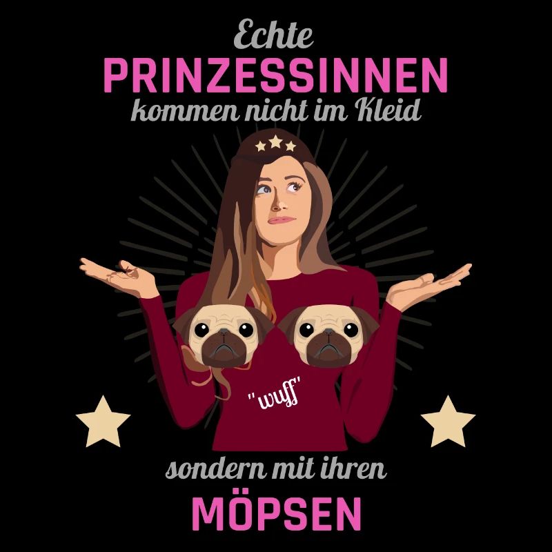 Prinzessinnen mit Möpsen