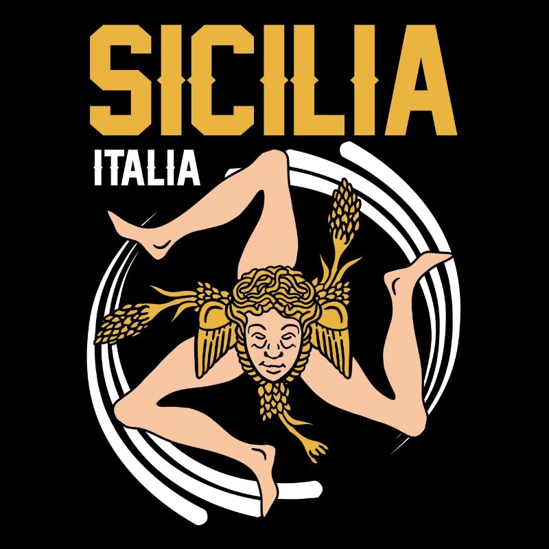 Sicily flag Sicily Palermo Italy