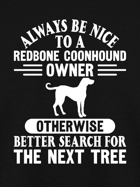 Redbone Coonhound Hund Geschenk