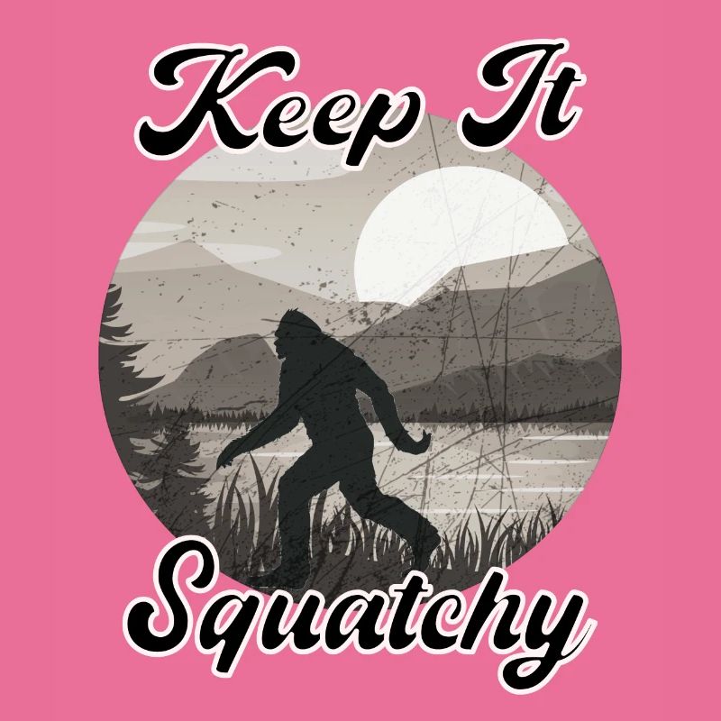 Keep It Squatchy Funny Sasquatch Retro Bigfoot