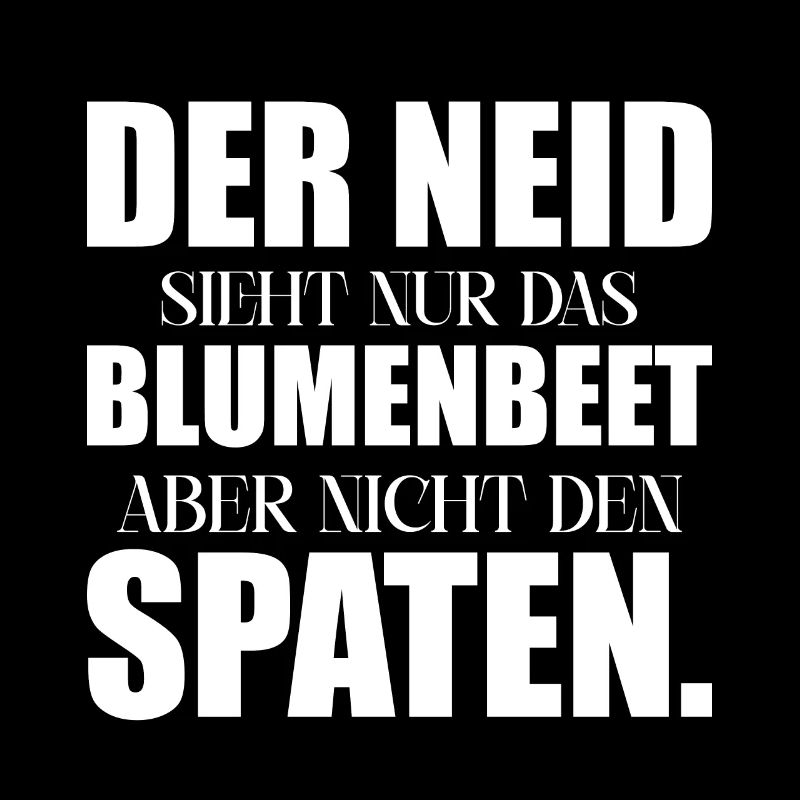 Neid Blumenbeet Spaten