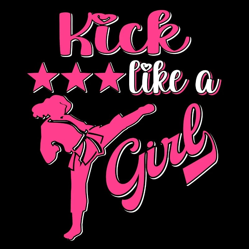 Karate Taekwondo Mädchen Frauen Karate Kick