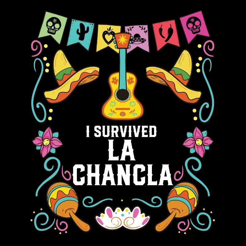 J’ai survécu à La Chancla Pantoufles mexicaines Sandales