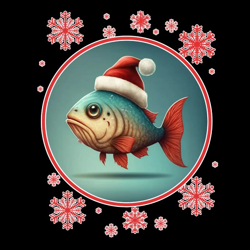 Pêche Pêcheur Pêcheuse Noël Pêcheur Poisson