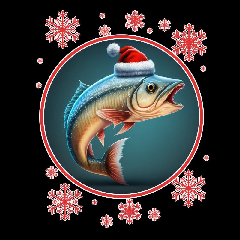 Pêche Pêcheur Pêcheuse Noël Pêcheur Poisson