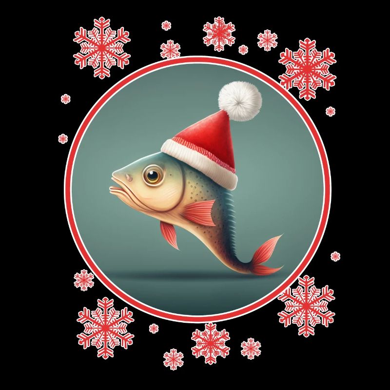 Pêche Pêcheur Pêcheuse Noël Pêcheur Poisson