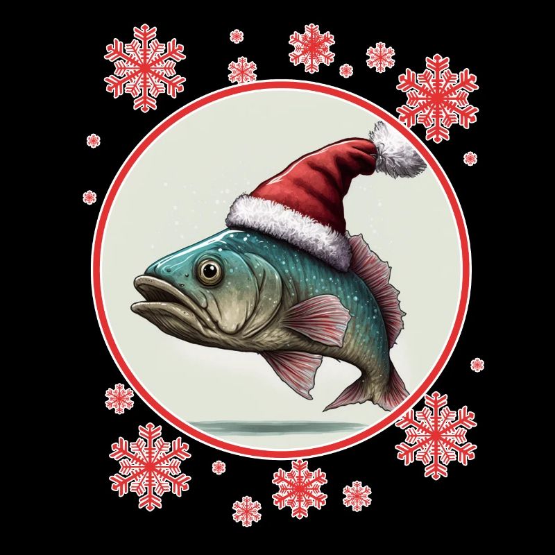 Pêche Pêcheur Pêcheuse Noël Pêcheur Poisson