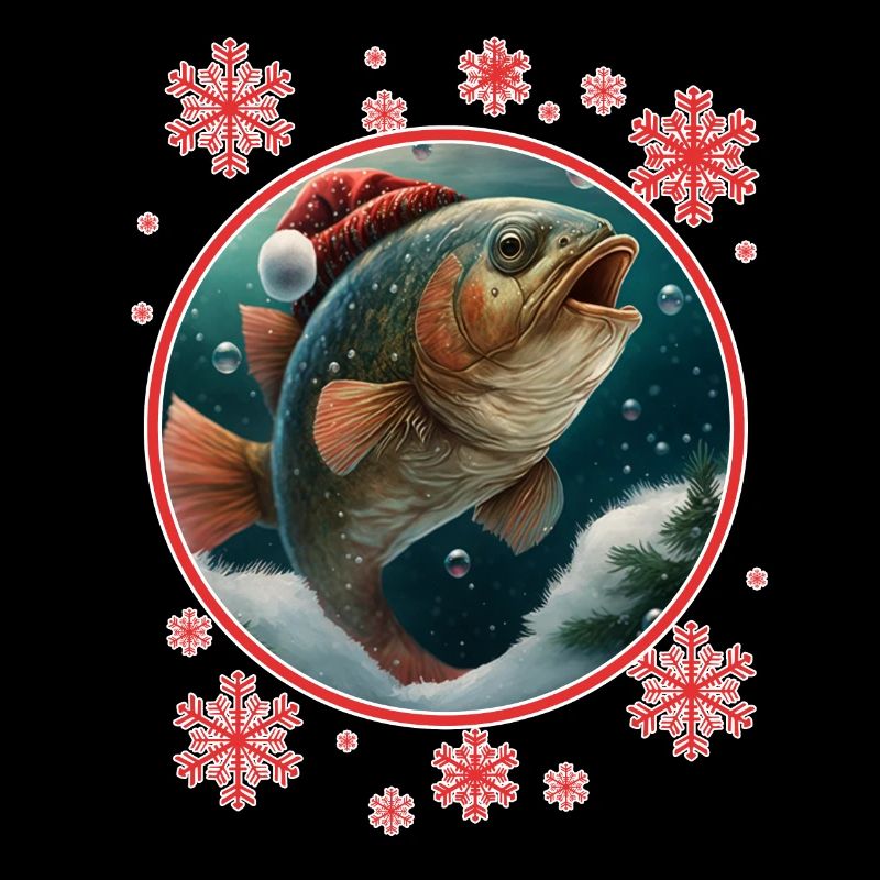 Pêche Pêcheur Pêcheuse Noël Pêcheur Poisson