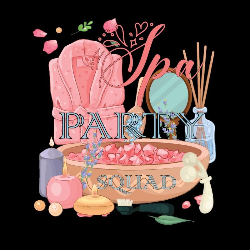 Spa Party Birthday Squad Pink Item Matching Theme